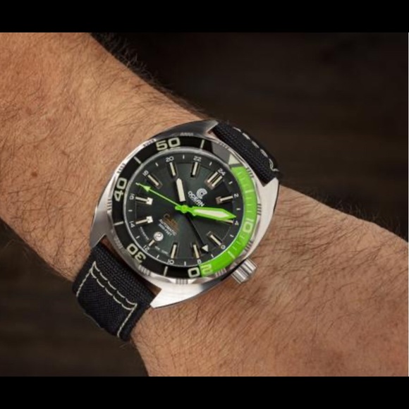 Ocean Crawler Diver GMT Watch Sapphire Crystal 44m - Picture 2 of 9